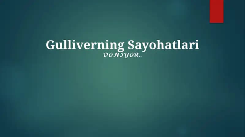 Gulliverning Sayohatlari