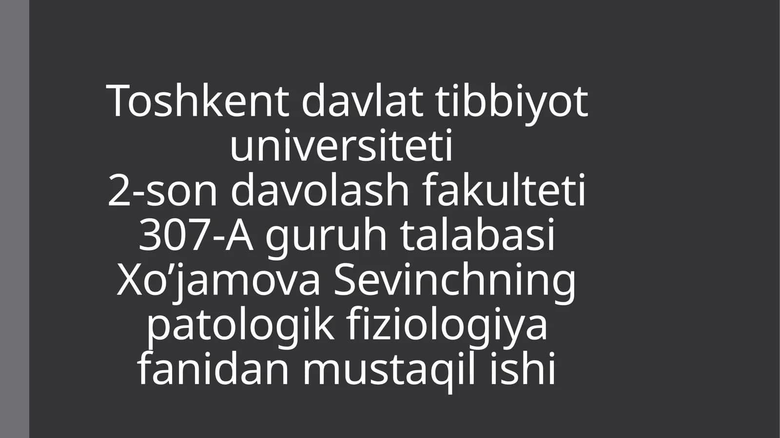 Ekstremal holatlar patofiziologiyasi