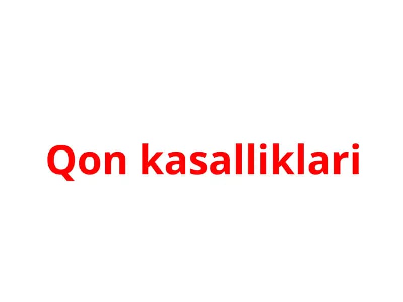 Qon kasalliklari