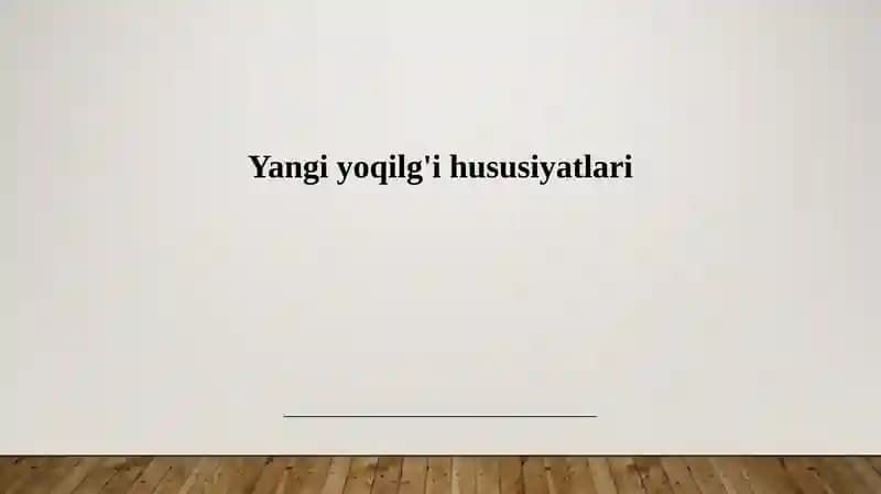 Yoqilg'ining kimyoviy tarkibi va uning energiya chiqarish qobiliyati