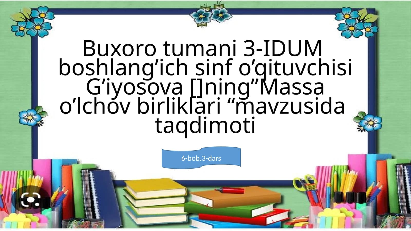 Massa o'lchov birliklari