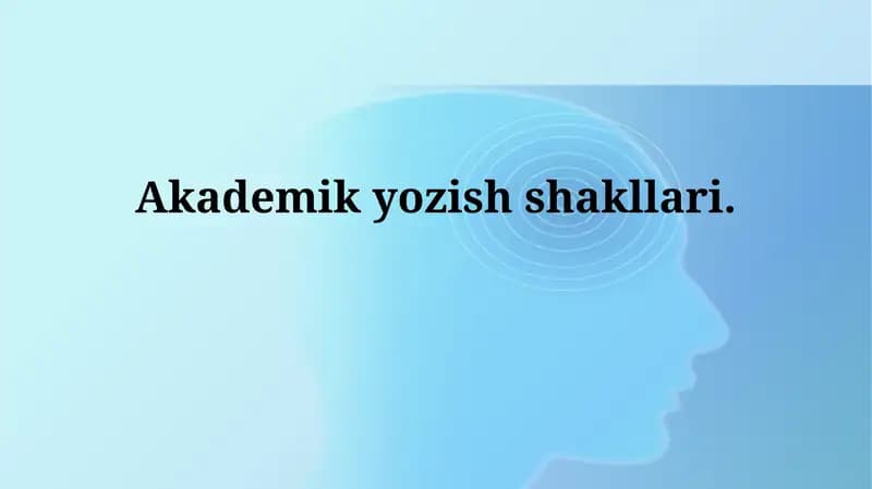 Ilmiy yozuv uslublari turlari