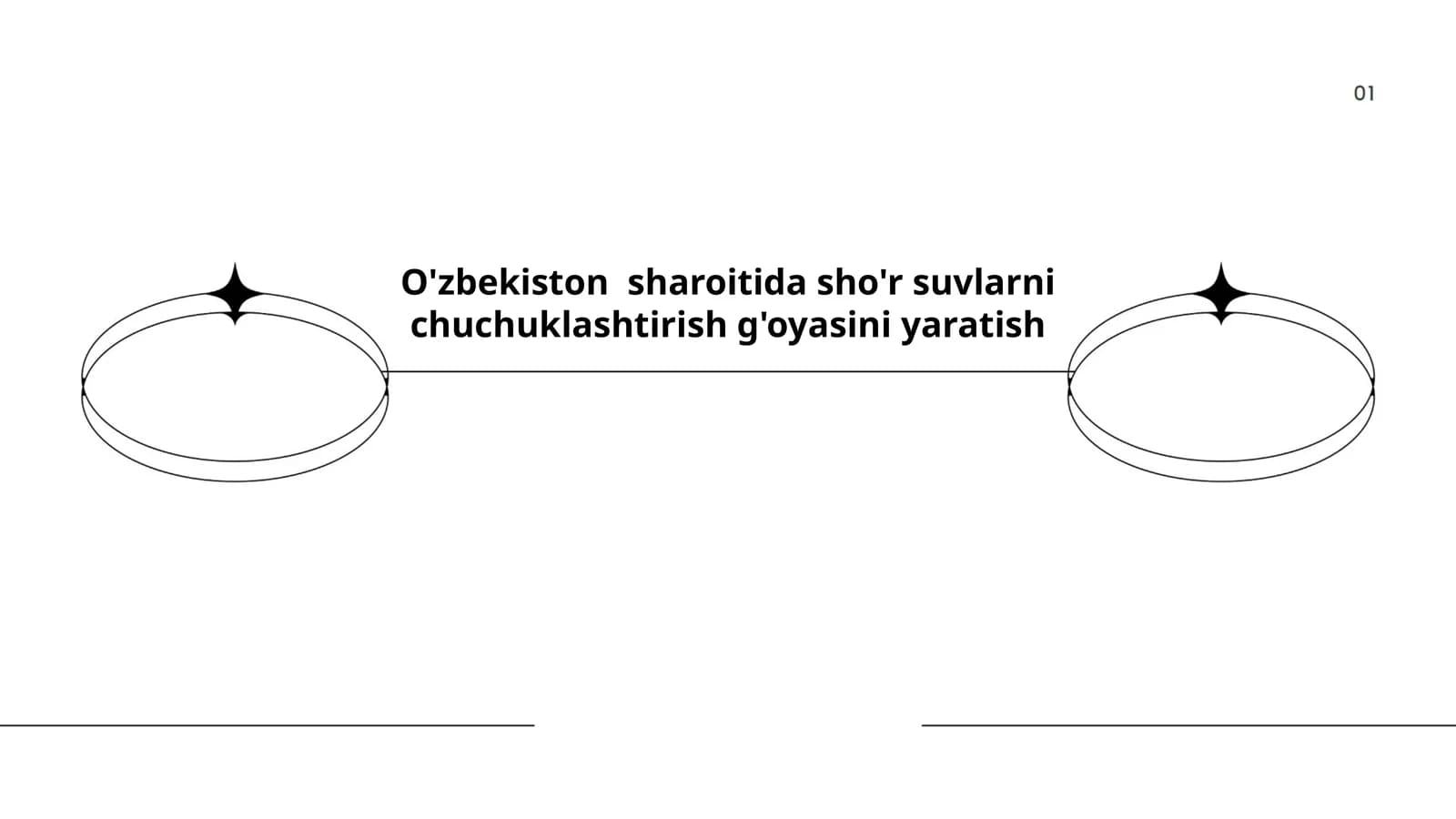 Sho'r suvlarni chuchuklashtirish g'oyasi