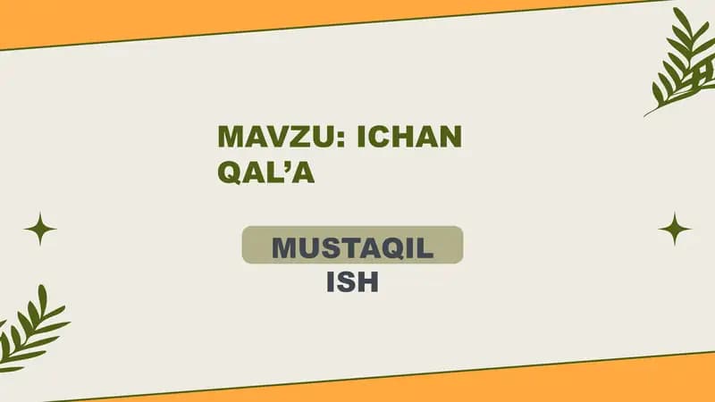 Ichan qal'a