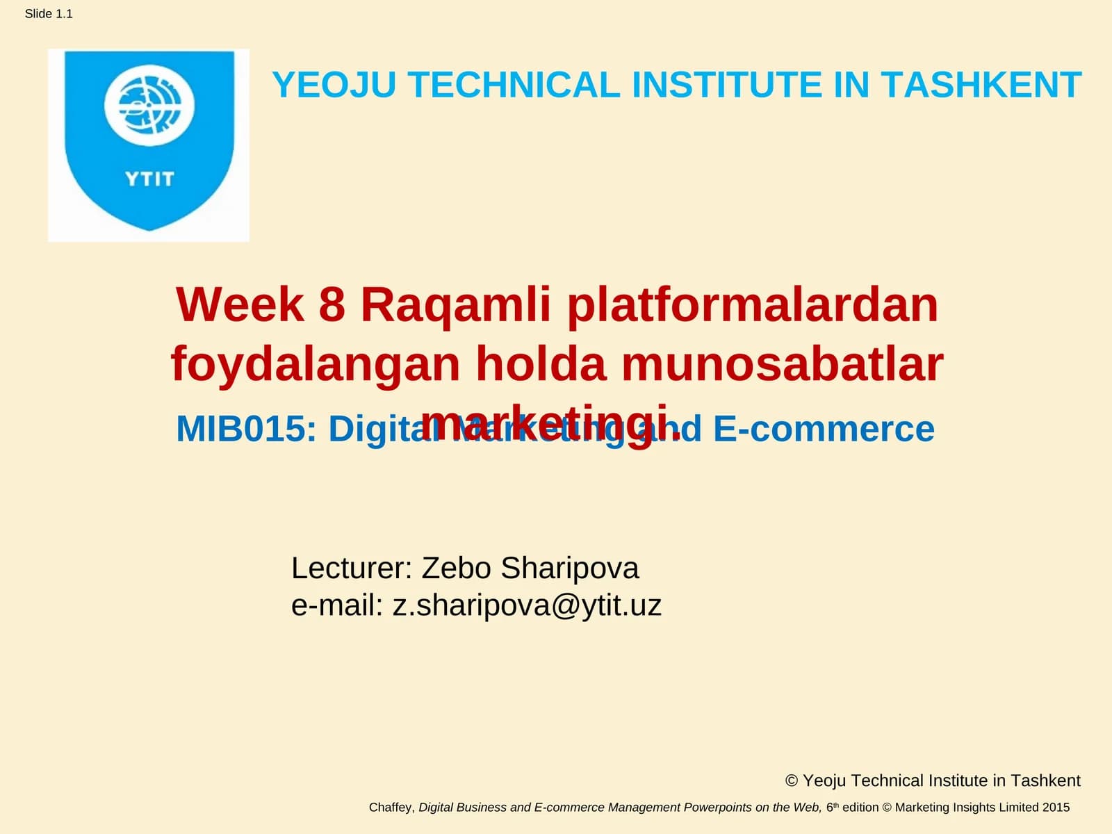 Raqamli platformalardan foydalangan holda munosabatlar marketingi