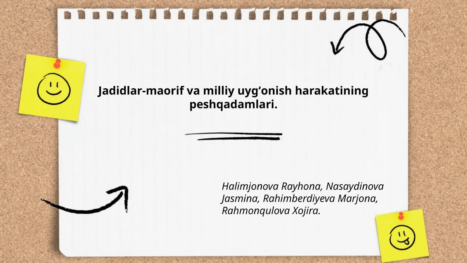 Jadidlar-maorif va milliy uygʻonish harakatining peshqadamlari