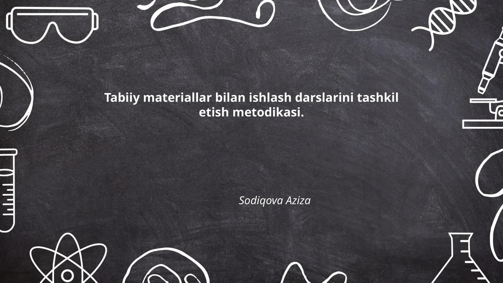 Tabiiy materiallar bilan ishlash darslarini tashkil etish metodikasi