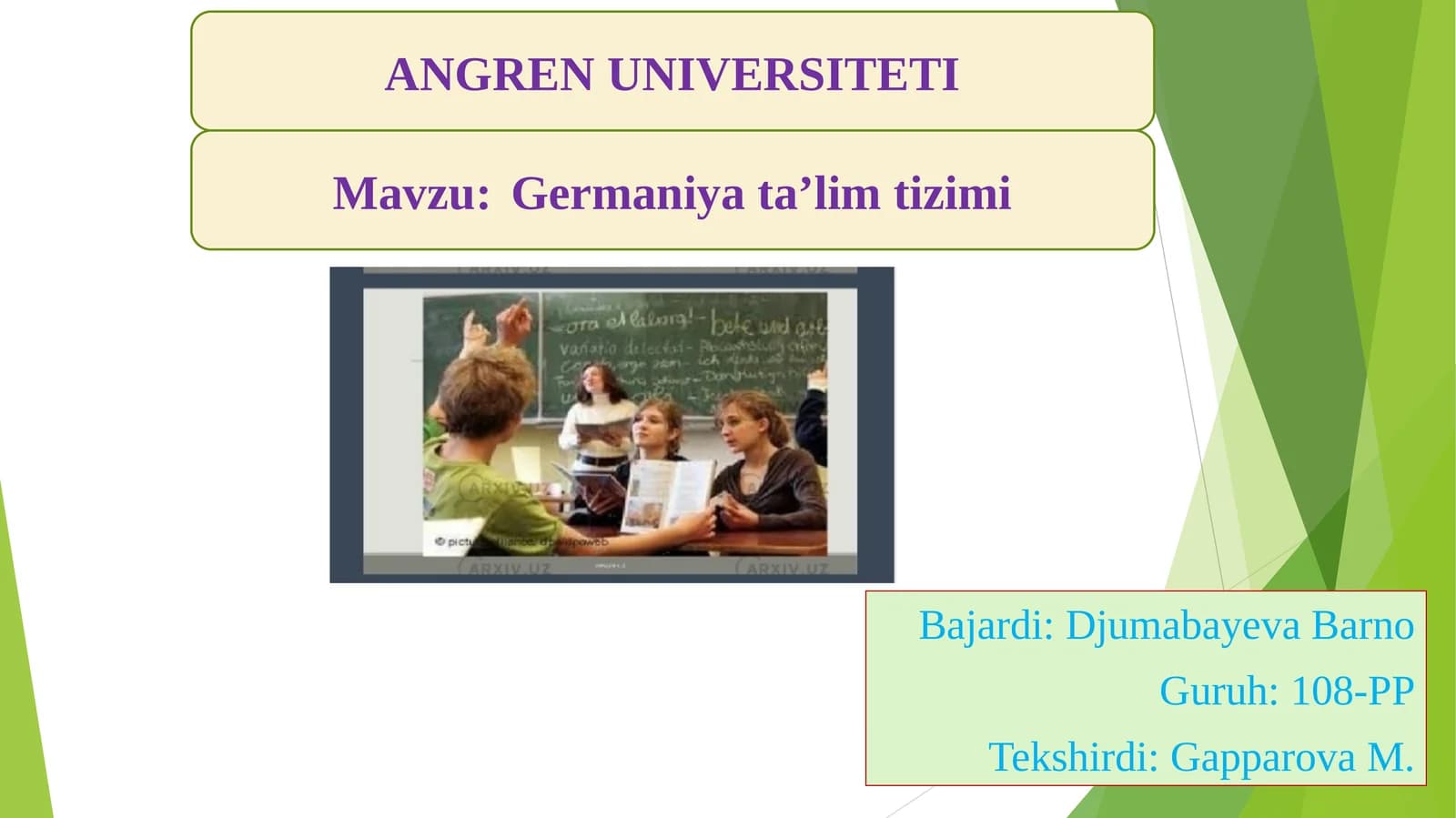 Germaniya ta’lim tizimi