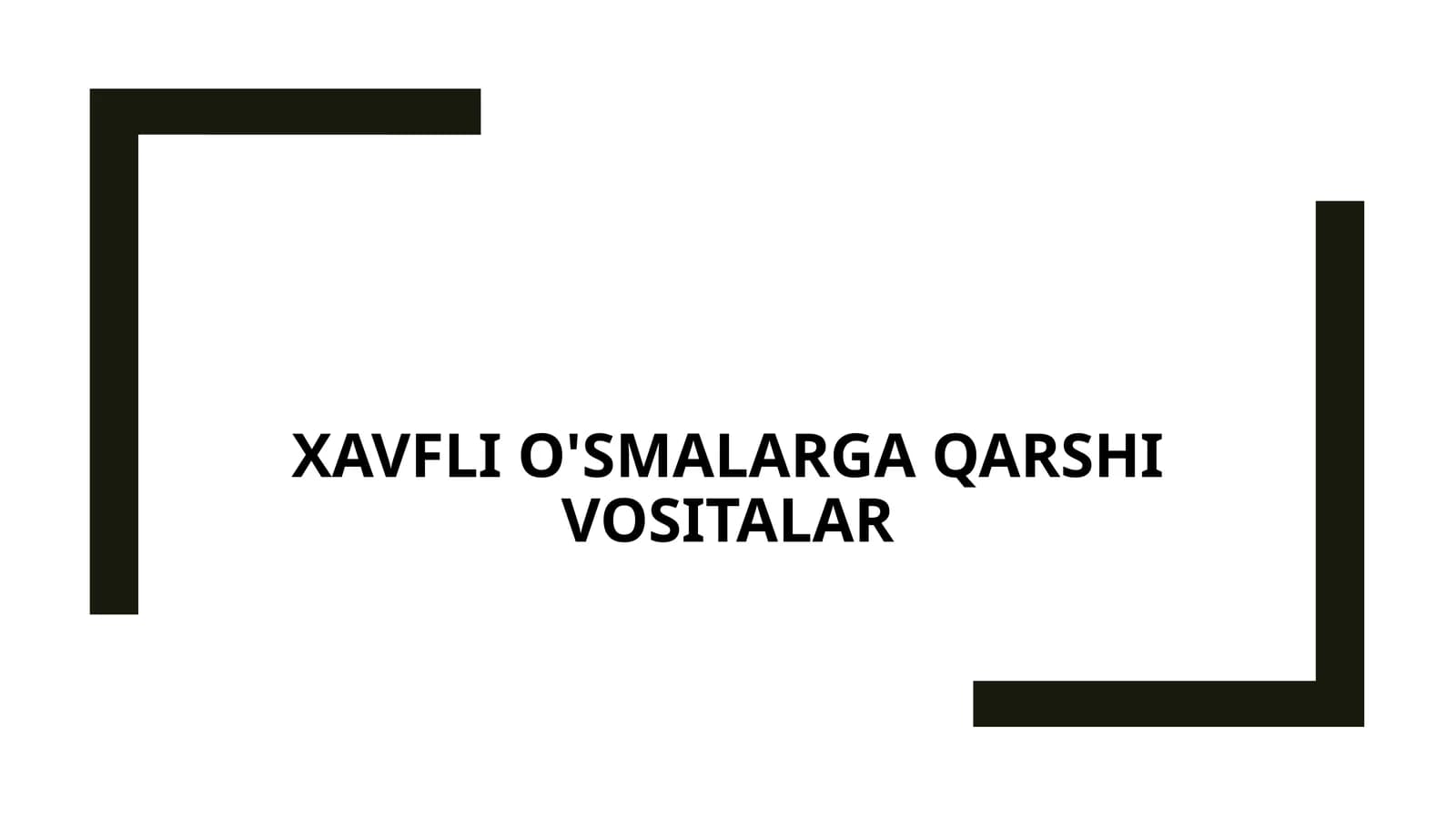 Xavfli o'smalarga qarshi vositalar