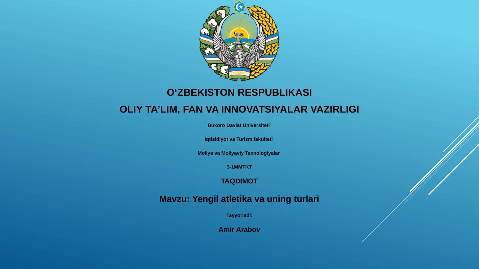 Yengil atletika va uning turlari