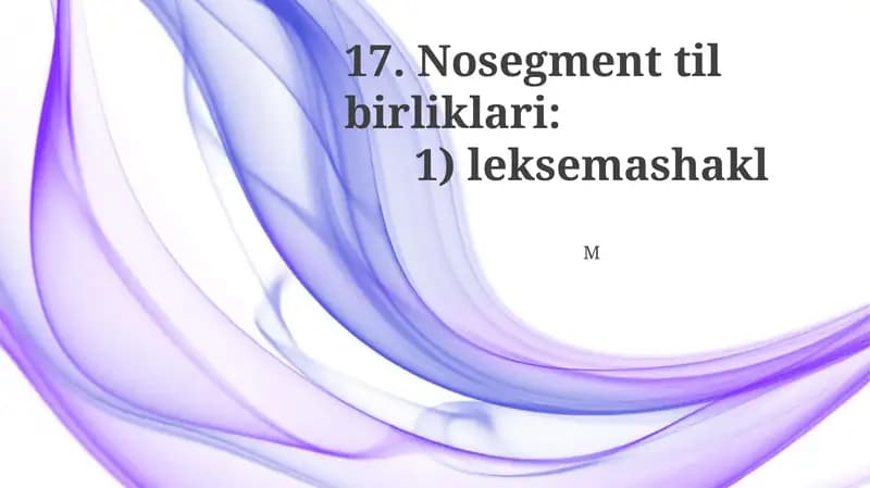 Nosegment til birliklari
