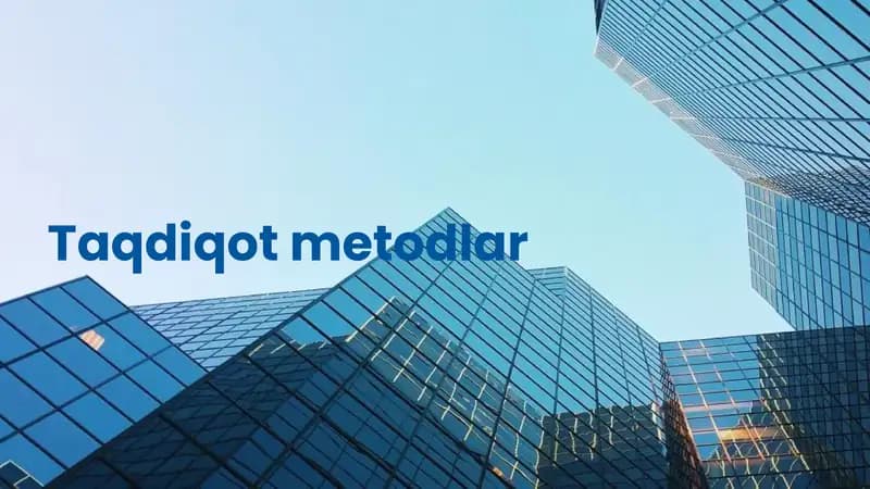 Taqdiqot metodlari