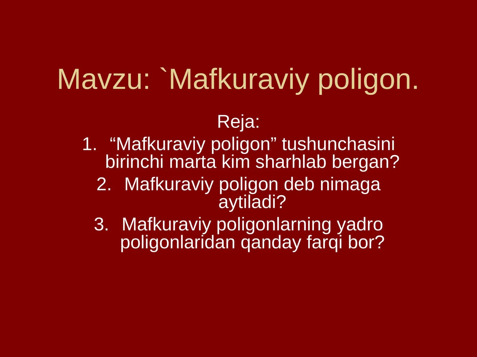 Mafkuraviy poligon
