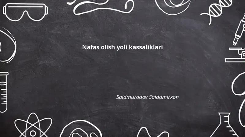 Nafas olish yoli kassaliklari