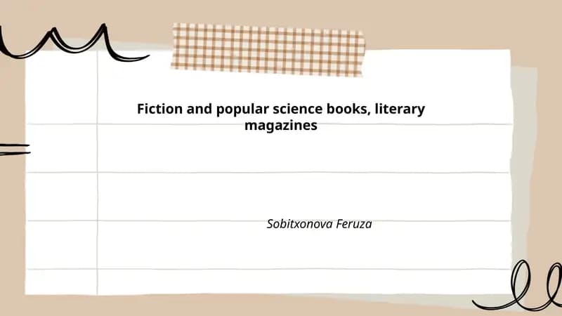 Short fiction in literary magazines