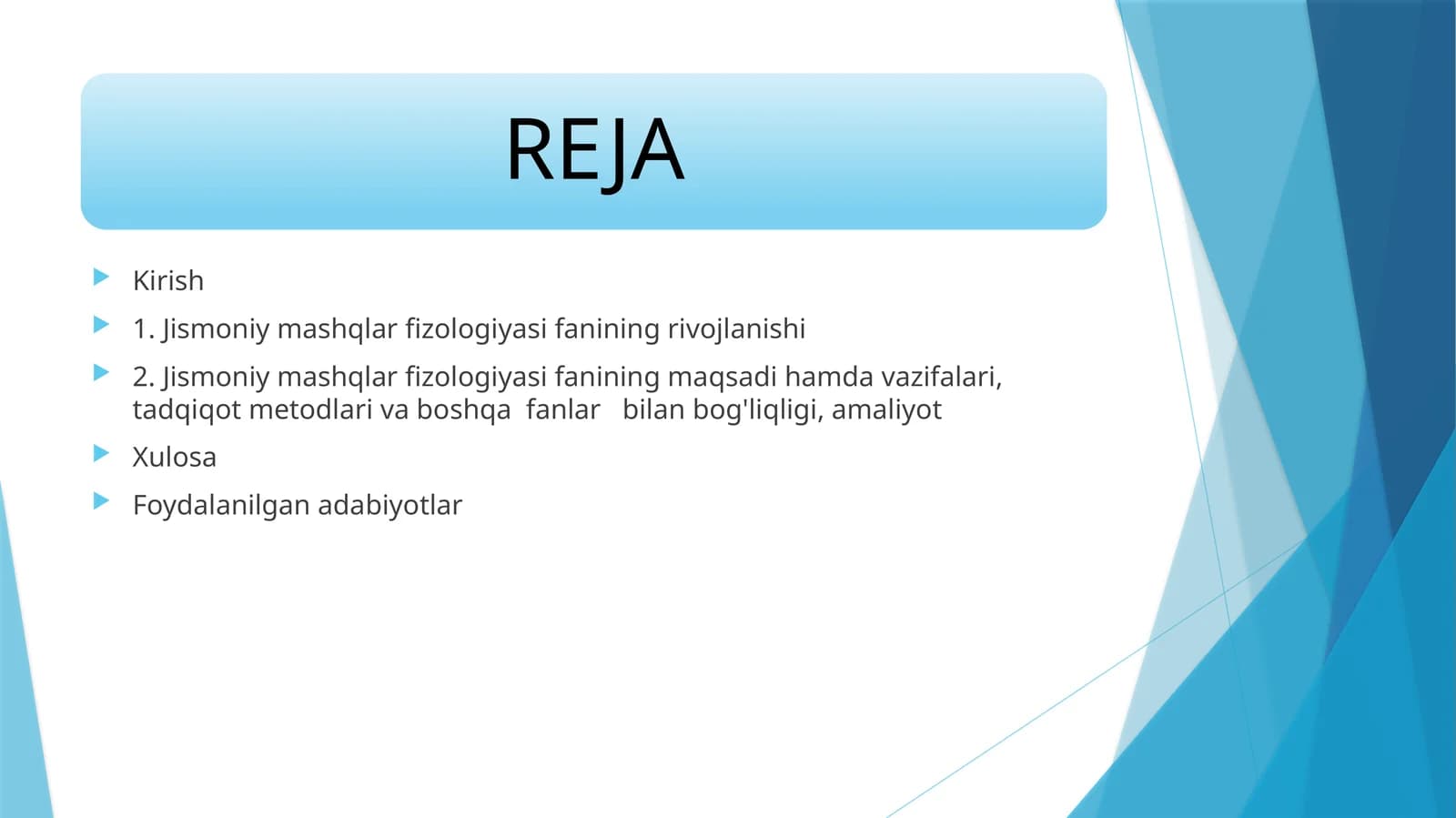Jismoniy  mashqlar  fizologiyasi  fanining  maqsad  hamda  vazifalari