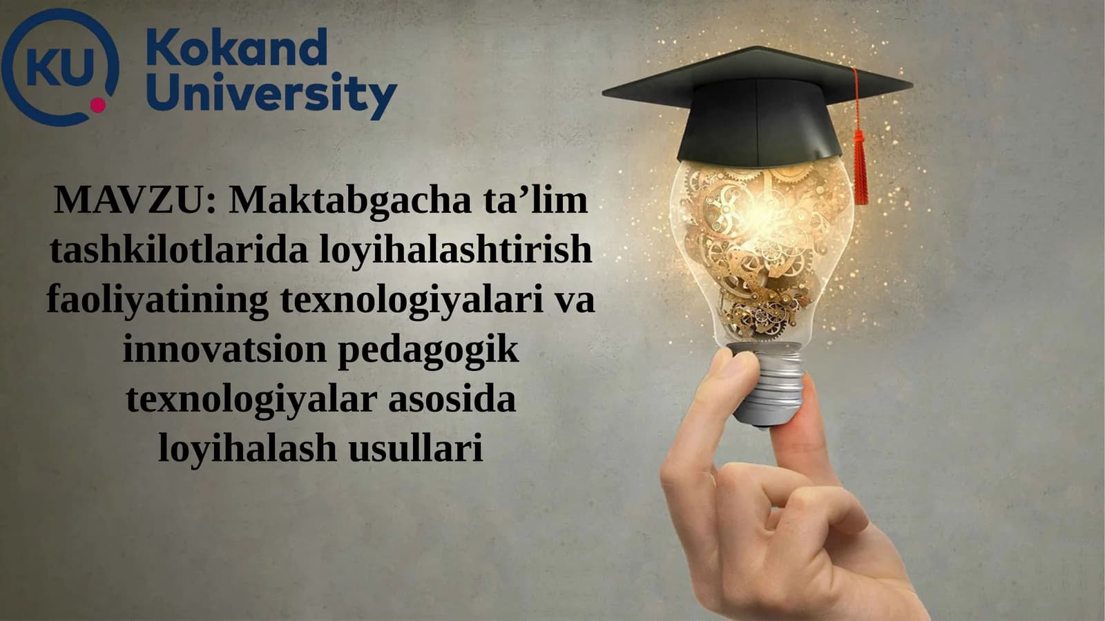 Maktabgachata’lim tashkilotlari dloyihalashtirish faoliyati