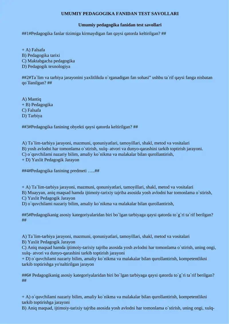 Umumiy pedagogika fanidan test savollari-fayllar.org.doc