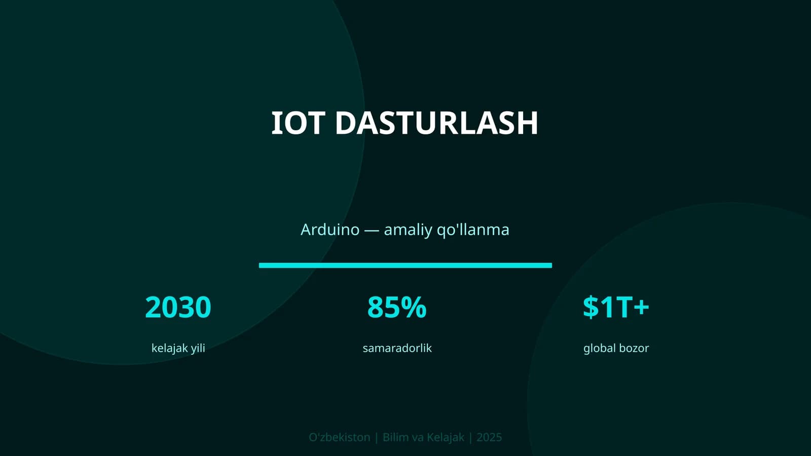 IoT Dasturlash Arduino Amaliy Qo'llanma