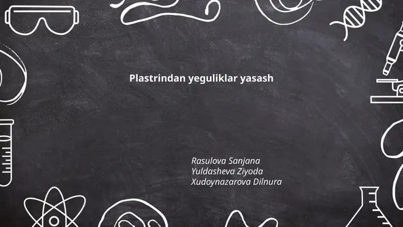 Plastrindan yeguliklar yasash