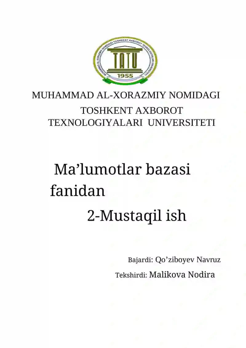 C++ va ma’lumotlar bazasi yordamida oddiy interfeys yaratish