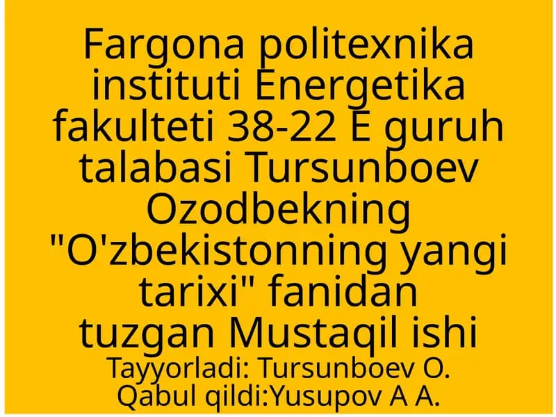 O'ZBEKISTONDA KORRUPSIYA GOIDQONUNLAR VA QARORLAR TASNIFI