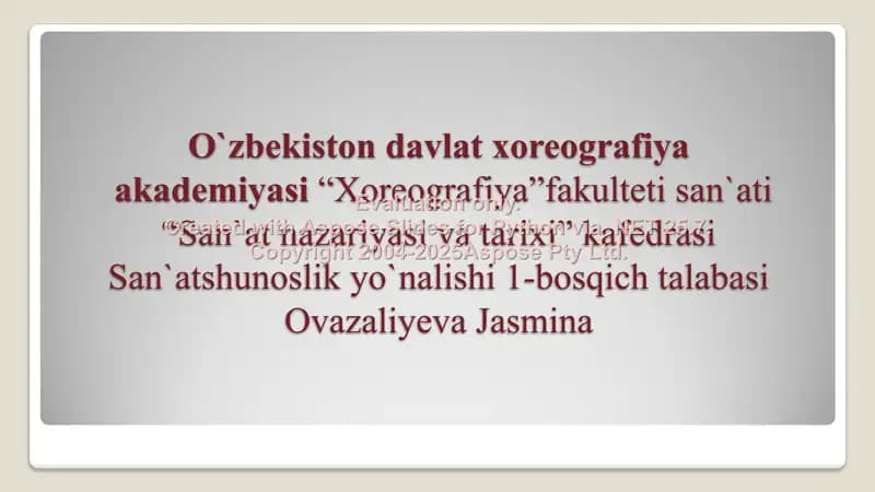 "Zolushka" baleti