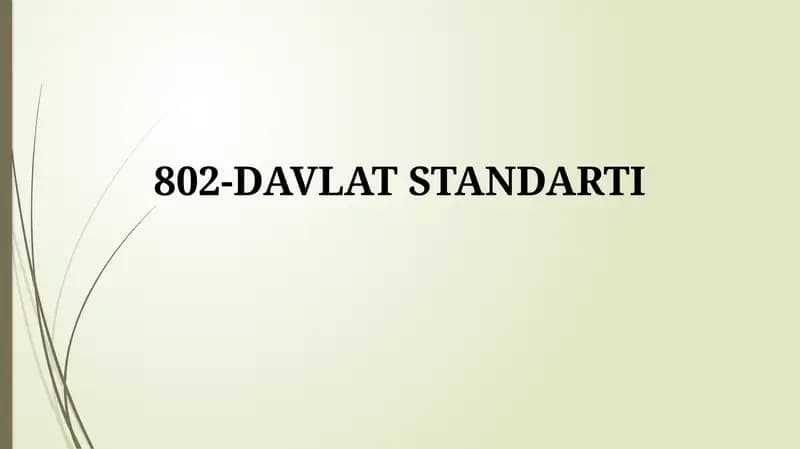 802 Davlat Standarti