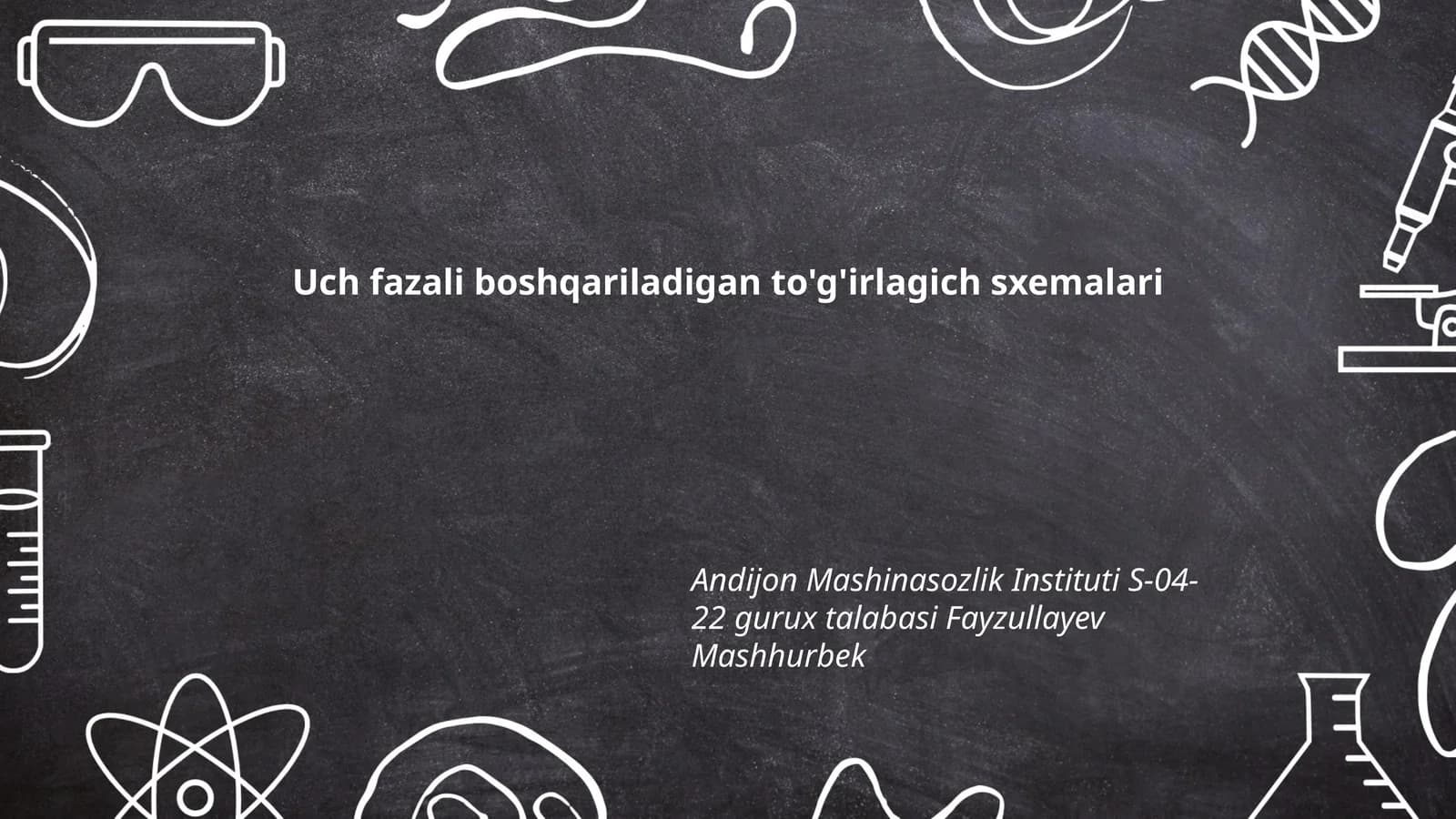 Uch fazali boshqariladigan to'g'irlagich sxemalari