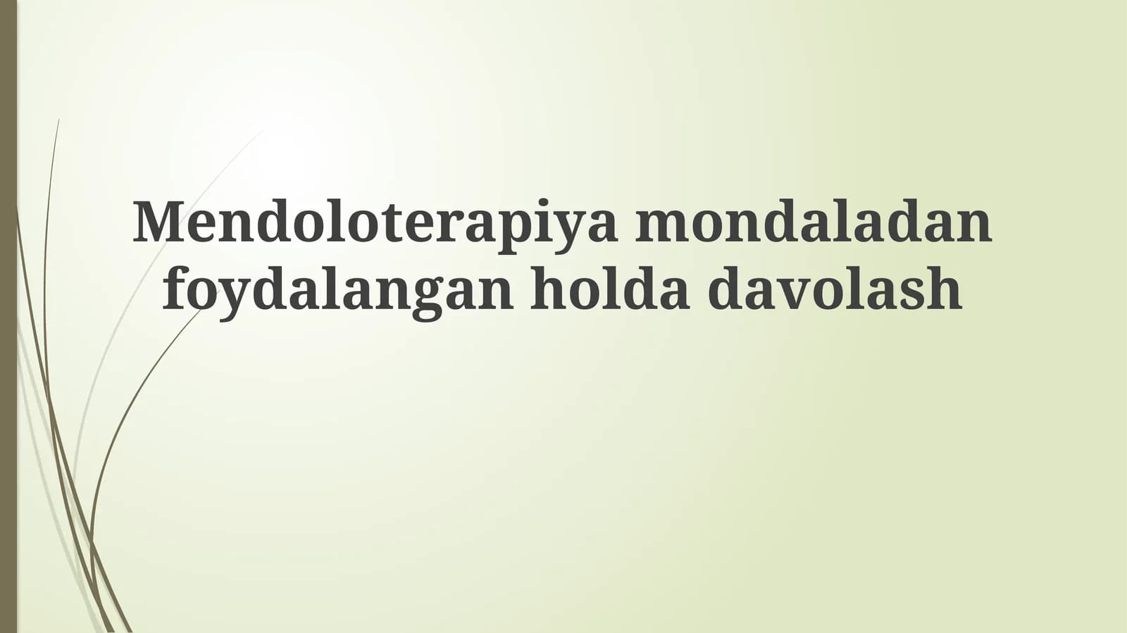 Mandalalar bilan davolash (Mendoloterapiya)