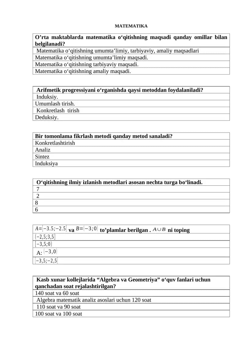 MATEMATIKA