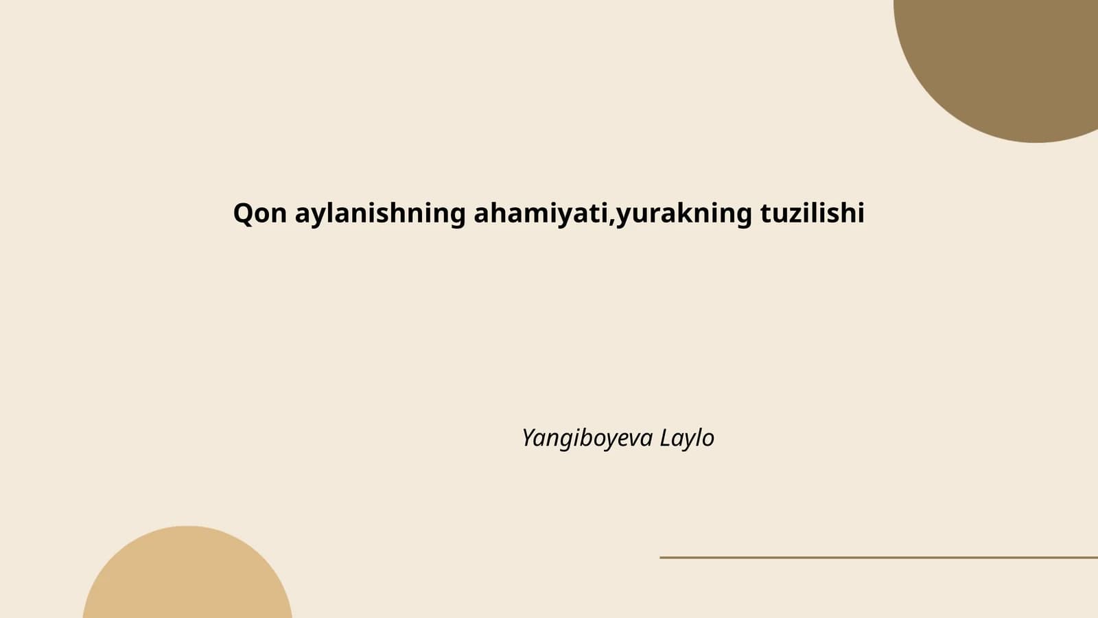Yurak anatomiyasi