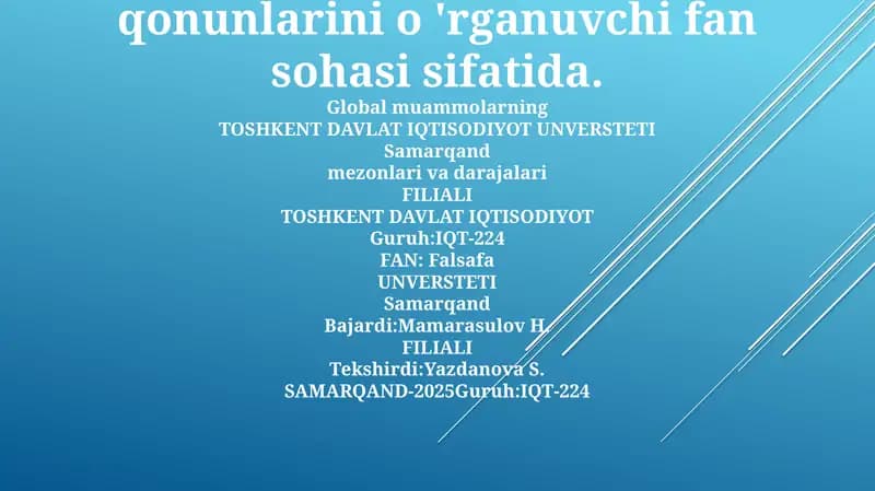Mantiqning asosiy tushunchalari va tamoyillari