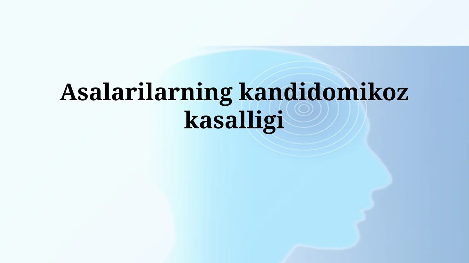 Asalarilarning kandidomikoz kasalligi