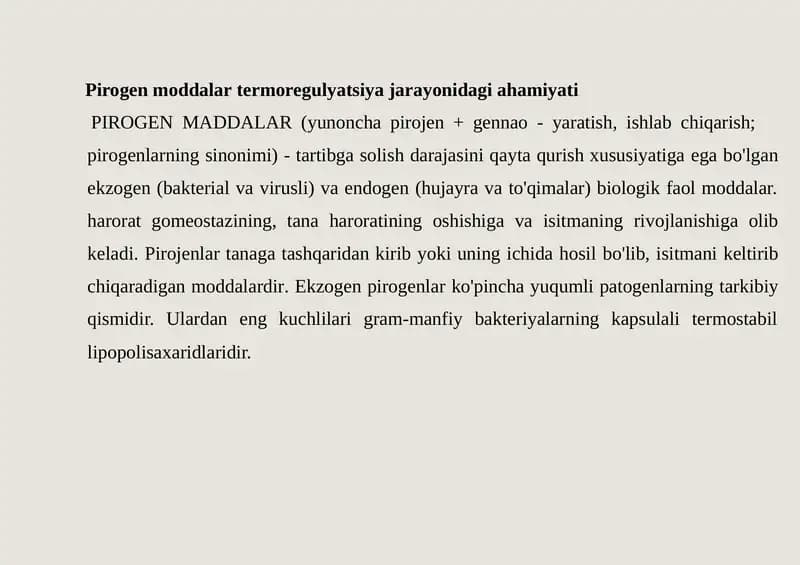 Pirogen Moddalar