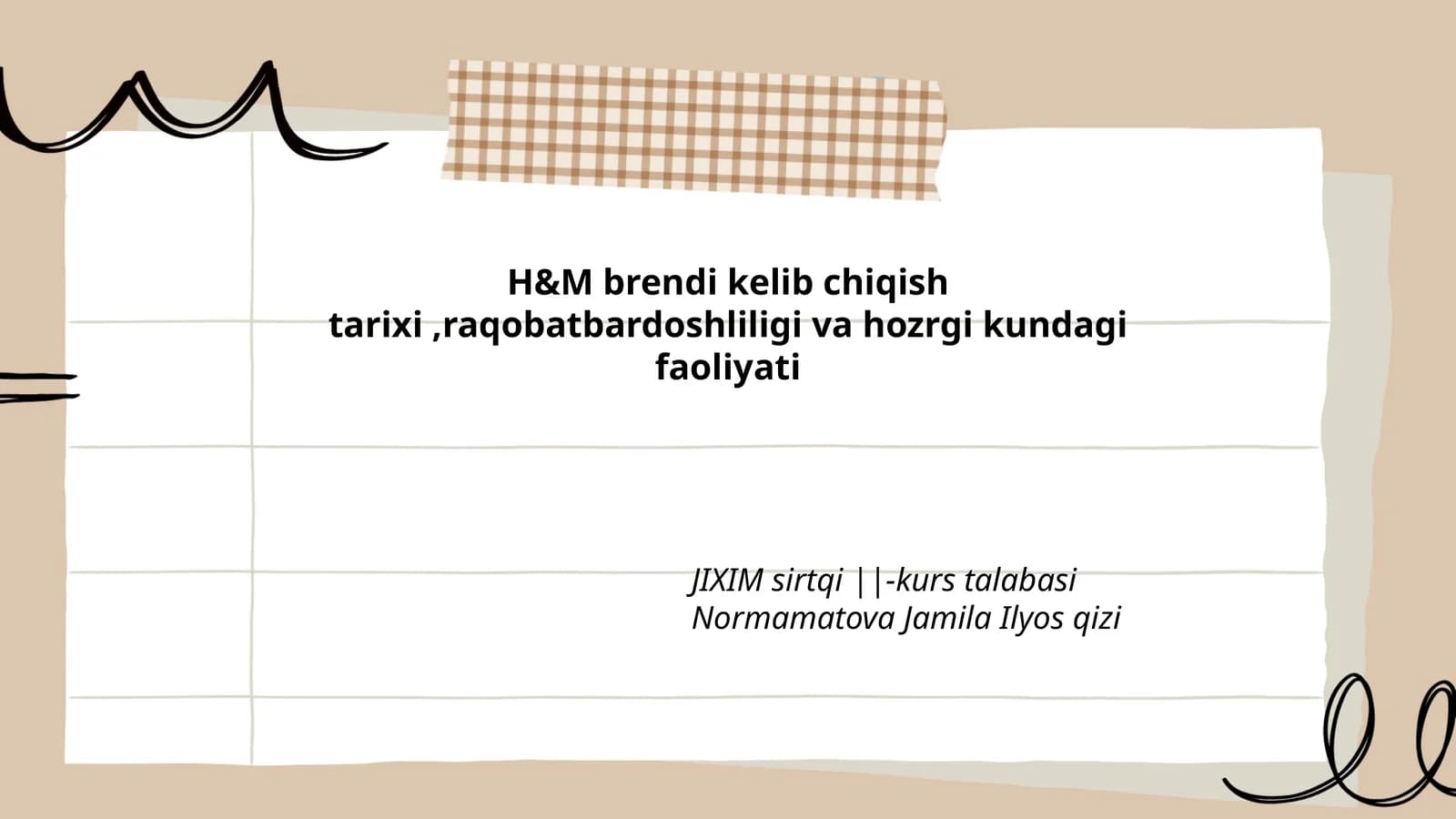 H&M brendi