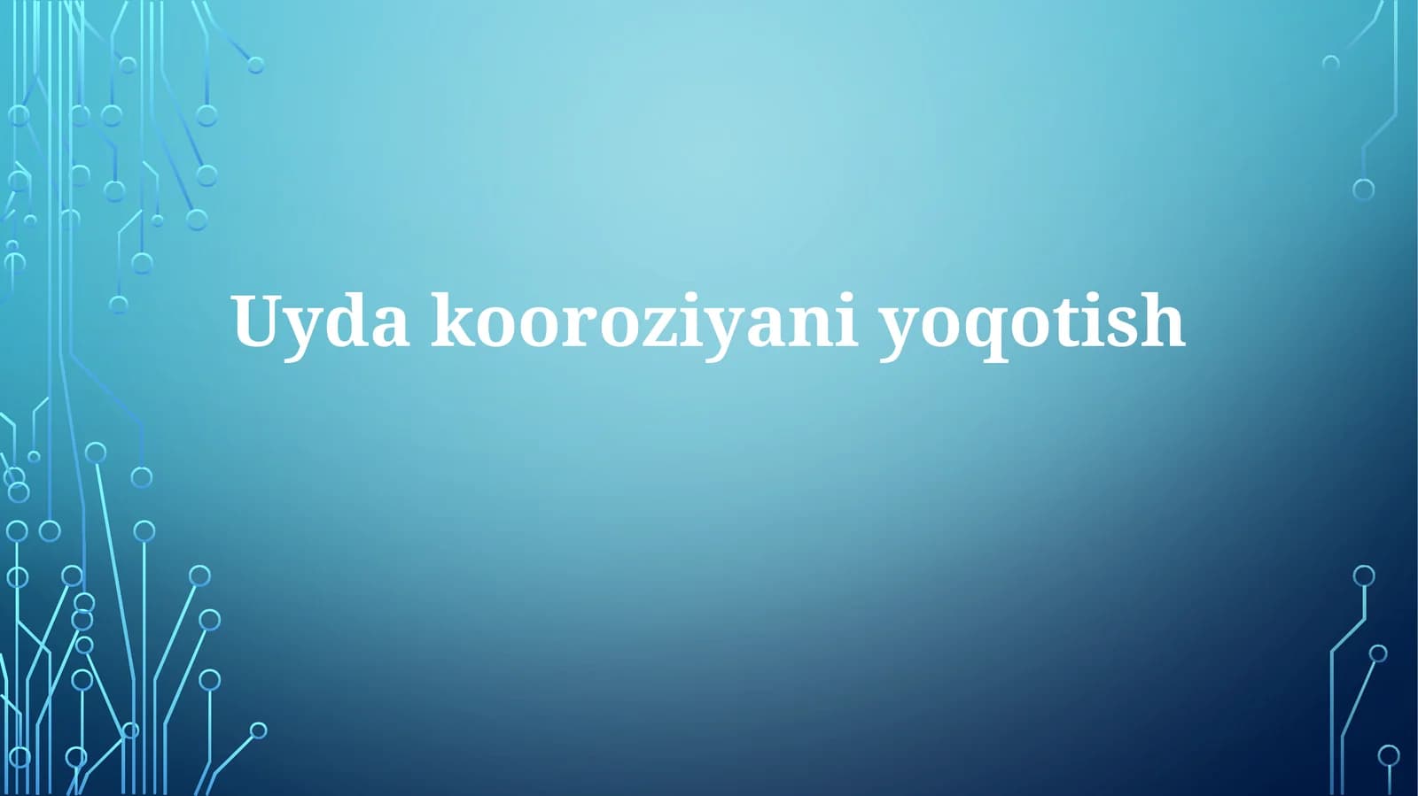 Uydakooroziyaniyoqotish