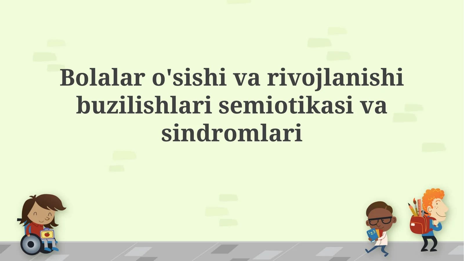 Semiotika asoslari va rivojlanish buzilishlari