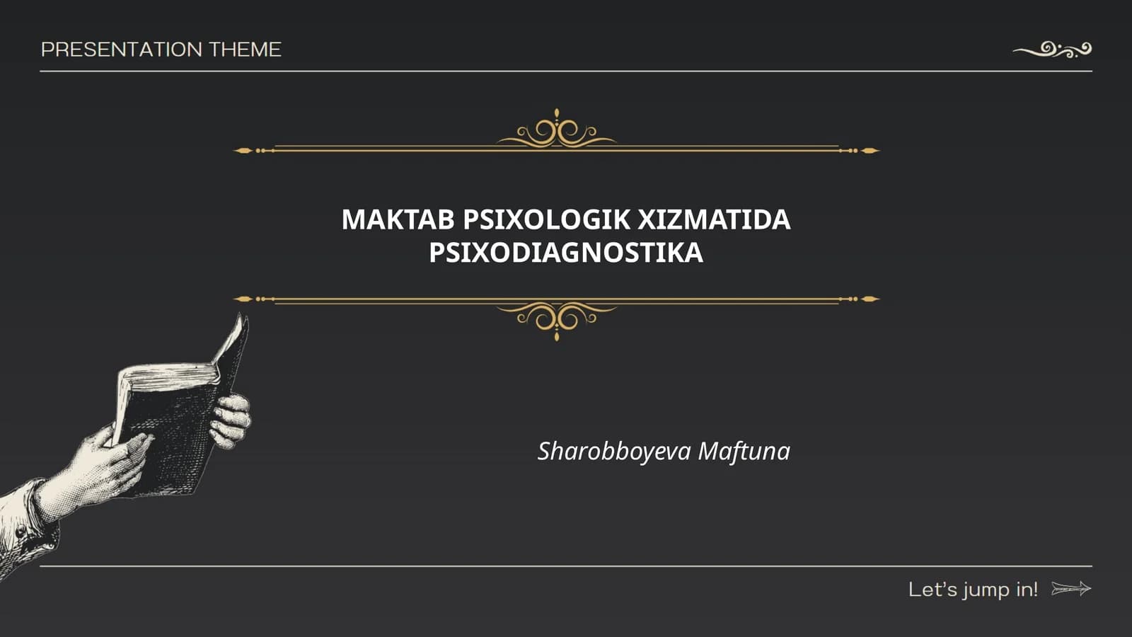 MAKTAB PSIXOLOGIK XIZMATIDA PSIXODIAGNOSTIKA