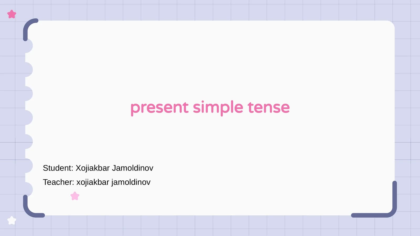 Present Simple Tense