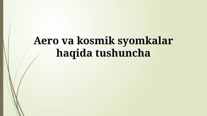 Suratga olish texnologiyalari