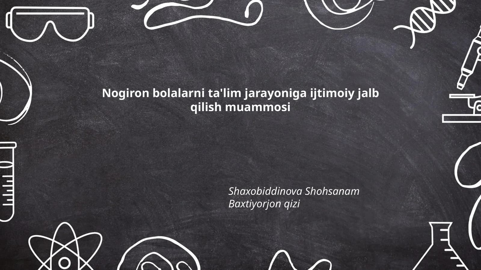 Nogiron bolalarni ta'lim jarayoni