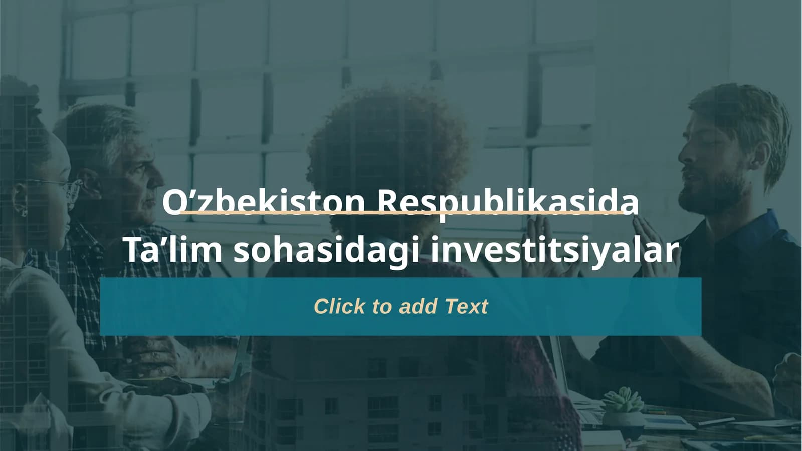 O’zbekiston Respublikasida Ta’lim sohasidagi investitsiyalar