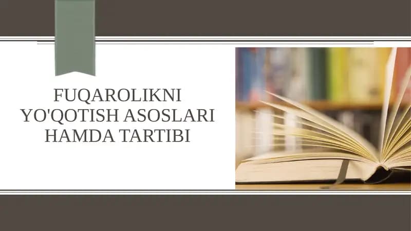 Fuqarolikni yo'qotish asoslari hamda tartibi