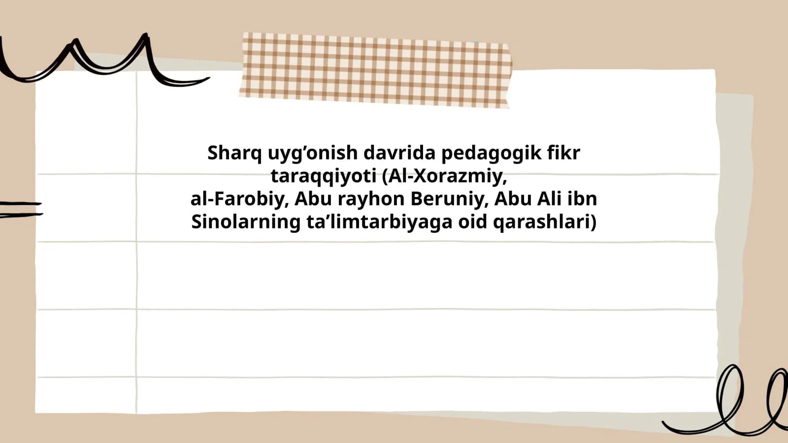 Al-Xorazmiy va ilmiy pedagogika tamoyillari