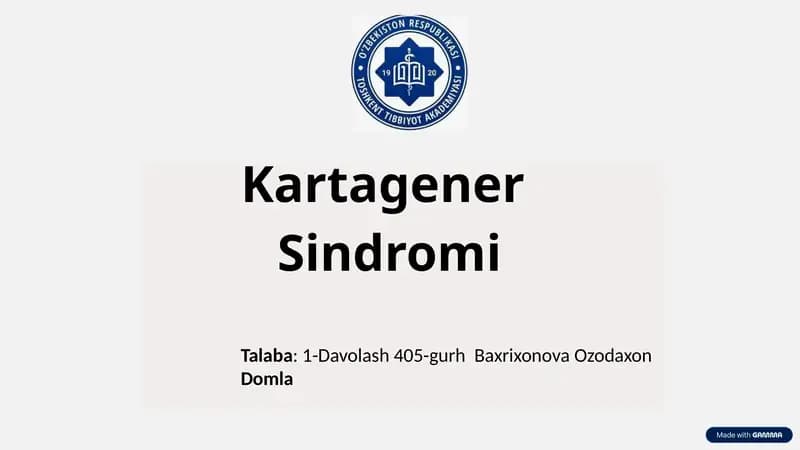 Kartagener Sindromi