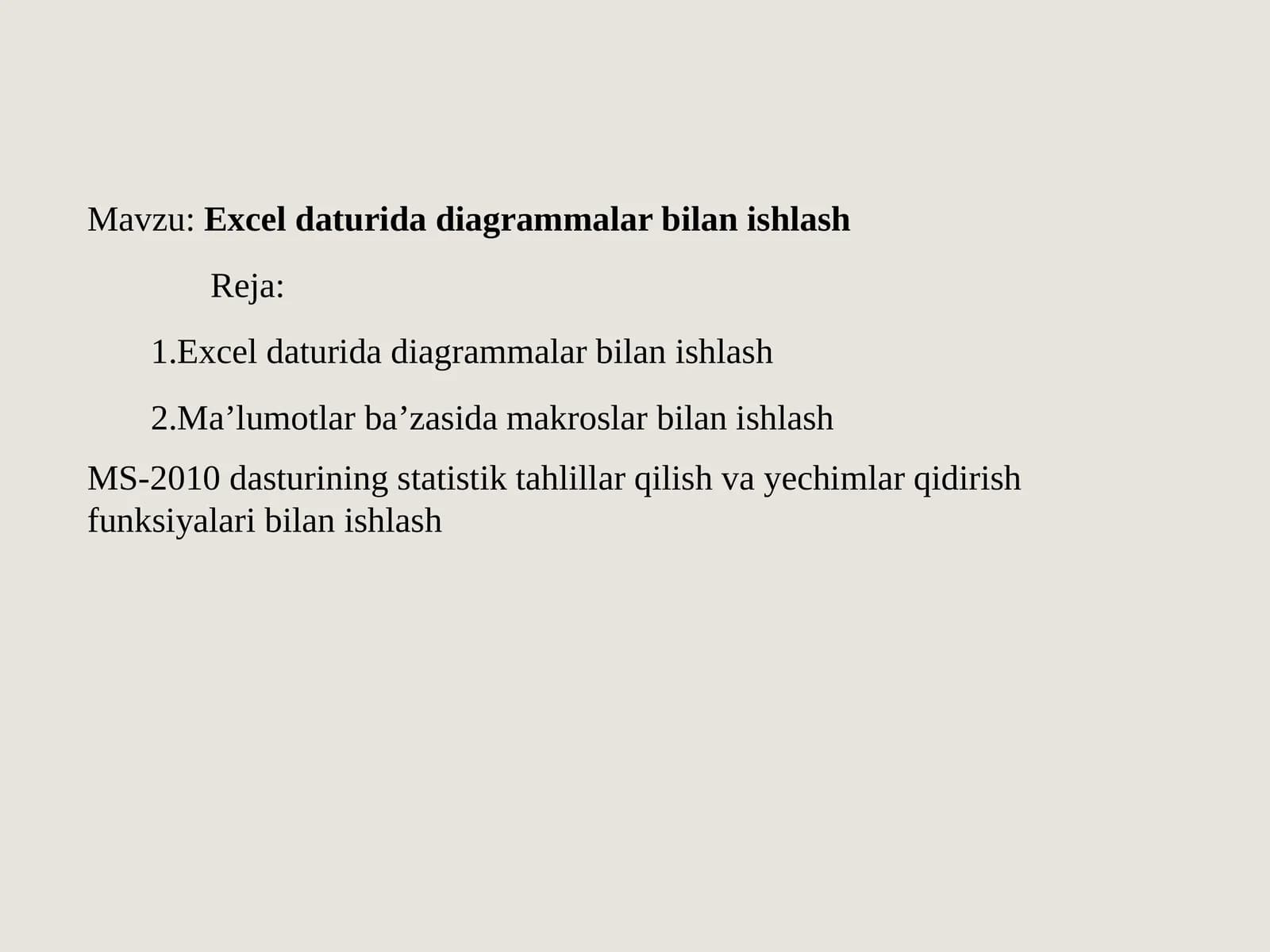 Exceldaturidadiagrammalarbilanishlash