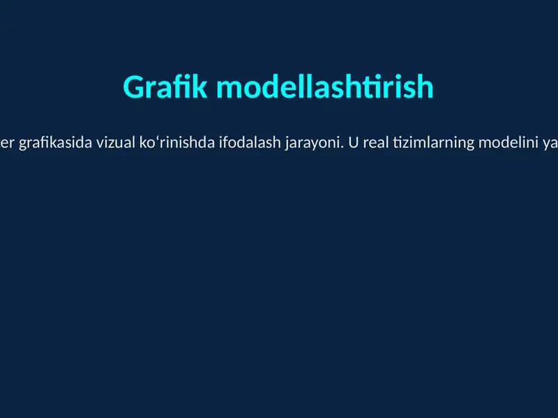 Grafik modellashtirish