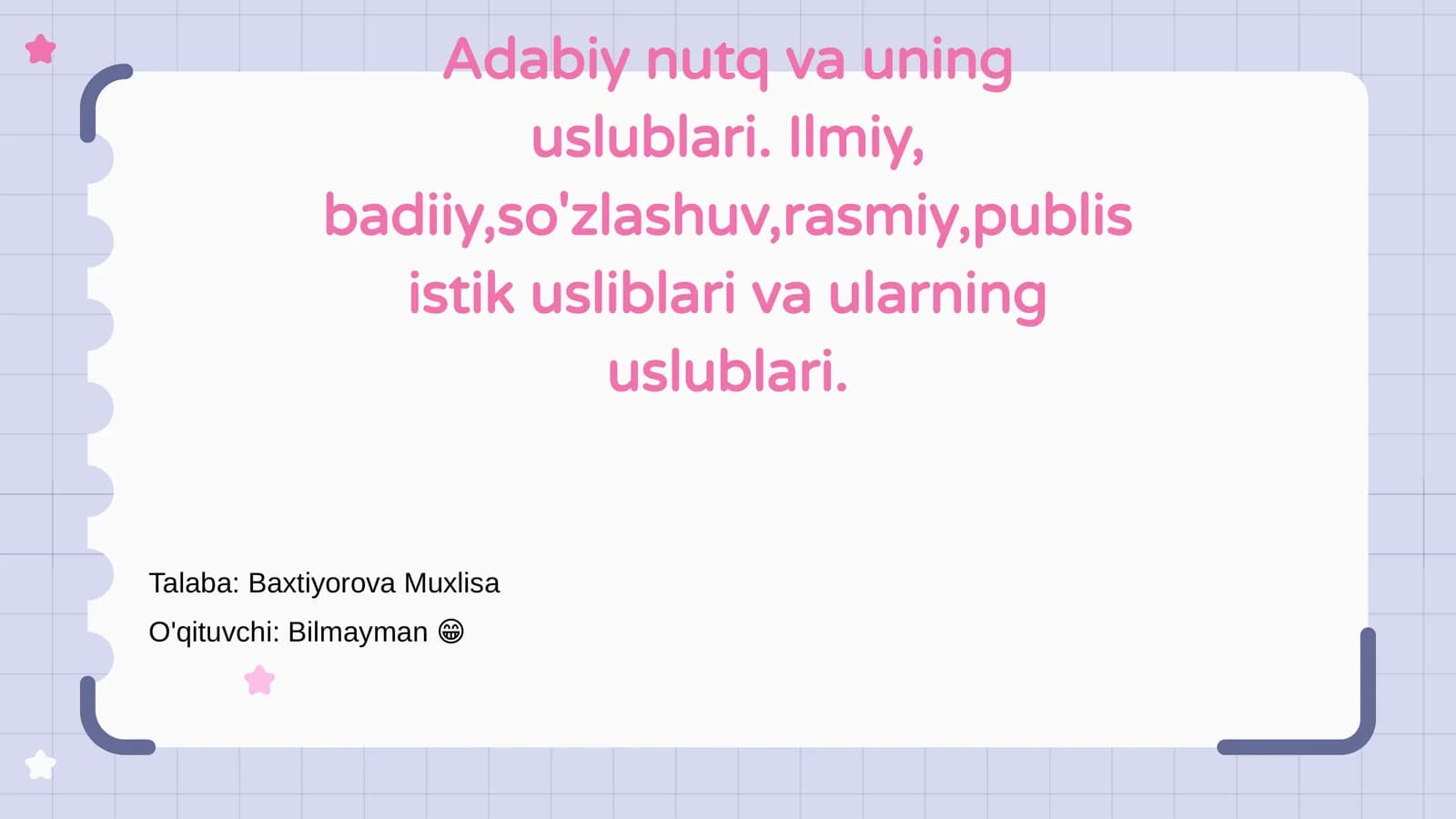 Adabiy nutq va uning uslublari