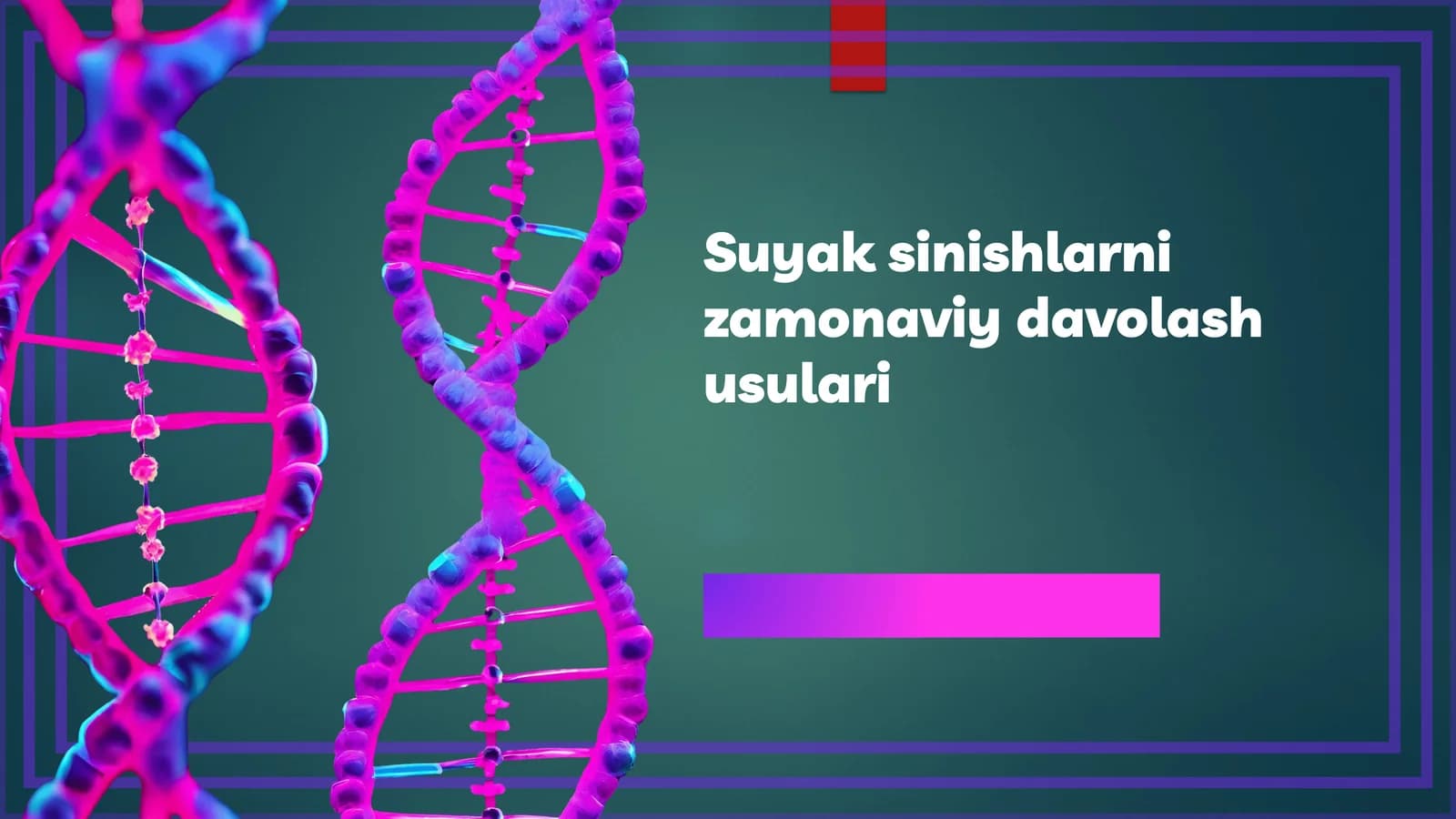 Suyak sinishlarni zamonaviy davolash usulari